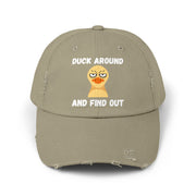 Baseball Hat "Duck Around and Find Out" Distressed Cap