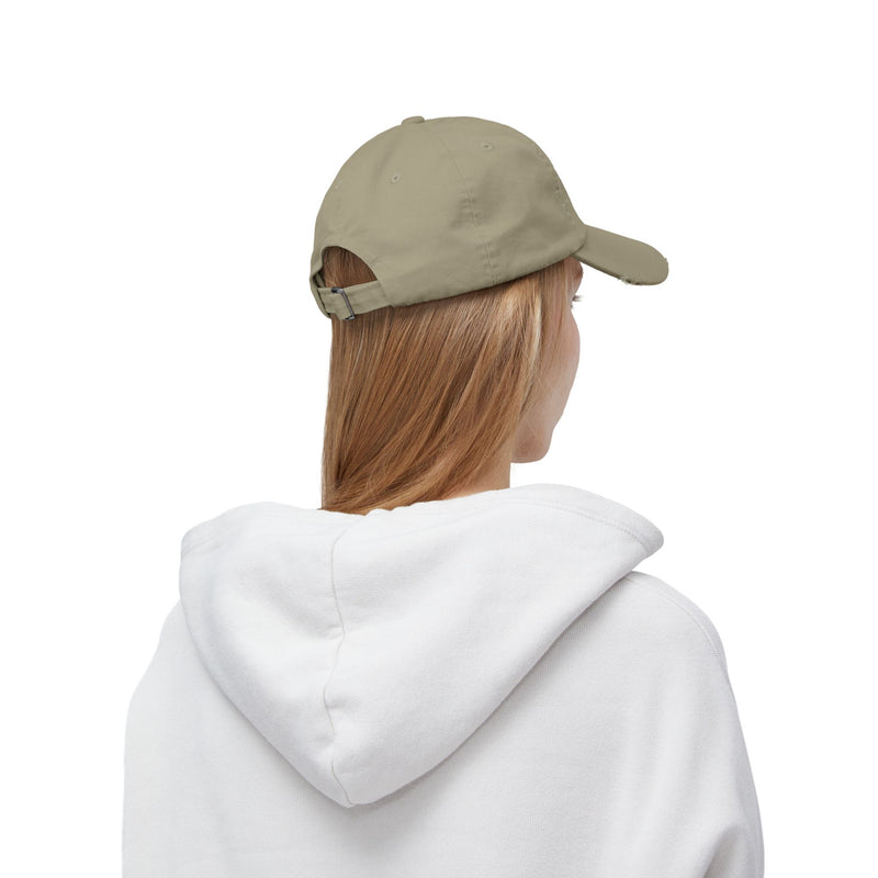 Kinda Emotional Kinda Emotionless Unisex Distressed Cap — Floral Skull Mental Health Awareness Baseball Hat