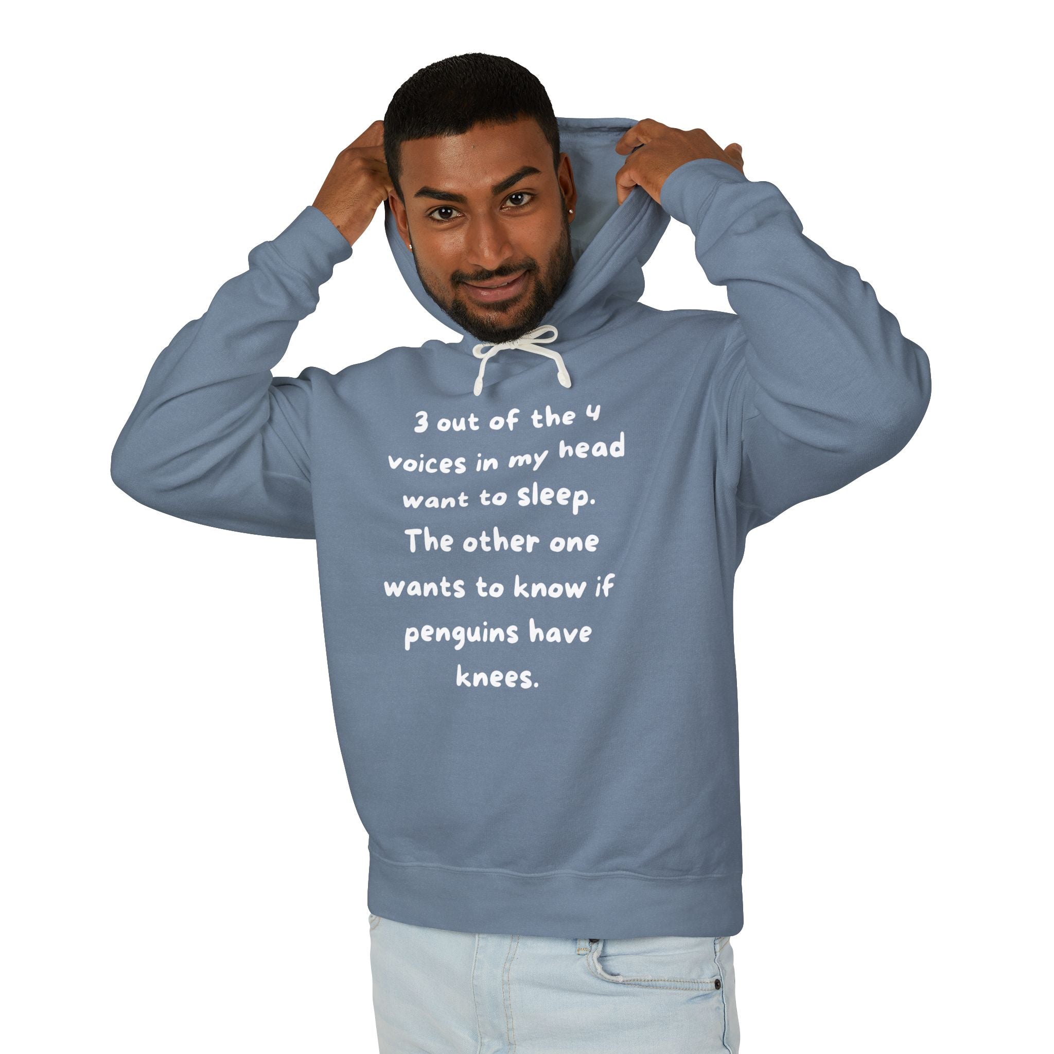 Voices - Unisex Lightweight Hooded Sweatshirt