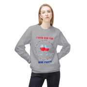 Wine Party - Unisex Midweight Softstyle Fleece Crewneck Sweatshirt