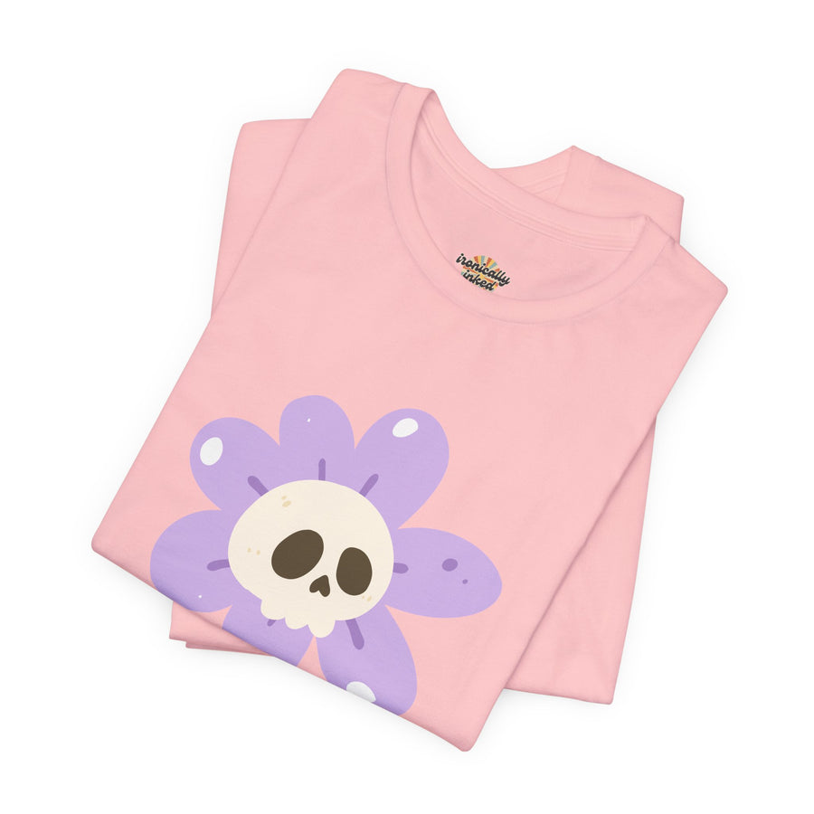 "Dead Inside" Skull Flower Tee — Mental Health Awareness T‑Shirt