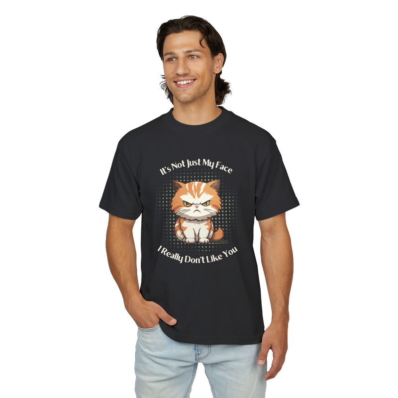 Grumpy Cat “It’s Not Just My Face, I Really Don’t Like You” Garment Dyed Urban Heavy T-Shirt