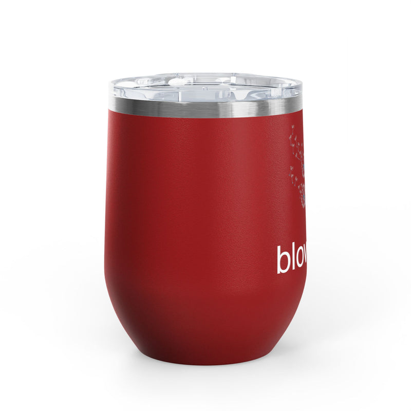 "Blow Me" Dandelions Wine Tumbler - Stainless Steel 12oz