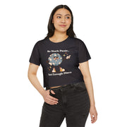 Festival Crop Top T-shirt— “So Much Panic… Not Enough Disco” Graphic Tee