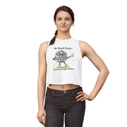 Disco Ball Women's Crop Top — "So Much Panic... Not Enough Disco" Graphic Tank