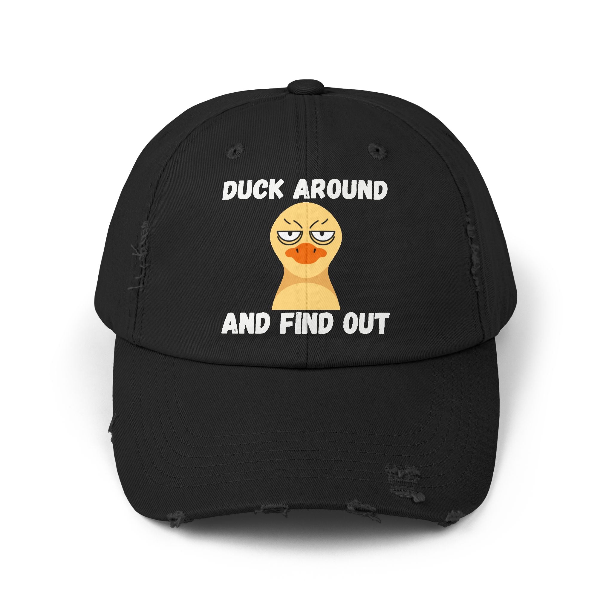 Baseball Hat "Duck Around and Find Out" Distressed Cap