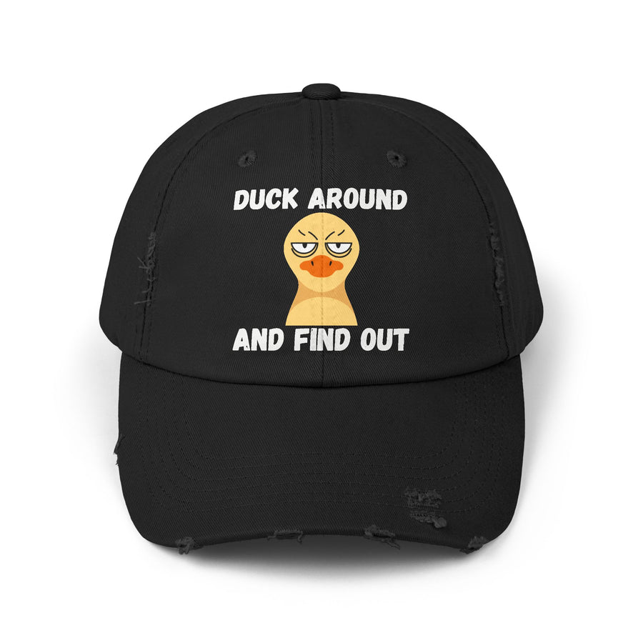 Baseball Hat "Duck Around and Find Out" Distressed Cap