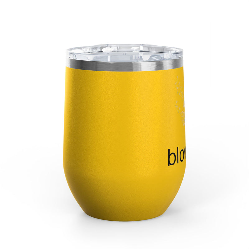 "Blow Me" Dandelions Wine Tumbler - Stainless Steel 12oz