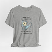 Graphic T‑Shirt — 'I Knew Who I Was This Morning'  Wonderland Quote Tee