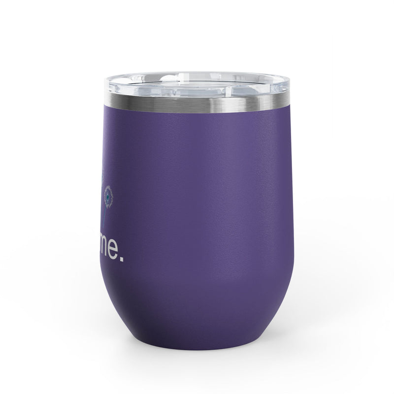 "Blow Me" Dandelions Wine Tumbler - Stainless Steel 12oz