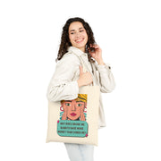Tote Bag — Retro Pop Art 'Why Does Drunk Me Always Have More Money Than Sober Me?'