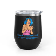 Grippy Sock Vacation Pop Art Wine Tumbler - Stainless Steel 12oz