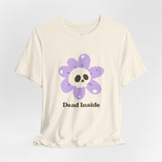 "Dead Inside" Skull Flower Tee — Mental Health Awareness T‑Shirt