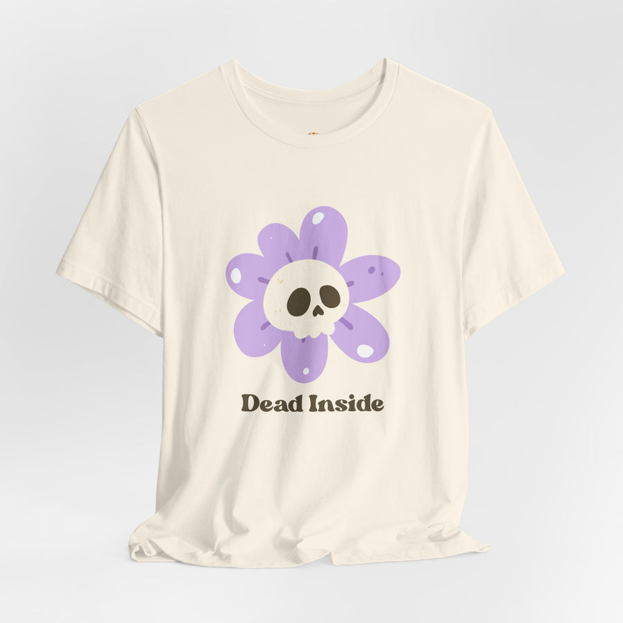 "Dead Inside" Skull Flower Tee — Mental Health Awareness T‑Shirt