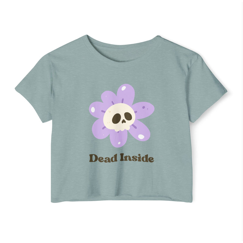 Women's Festival Crop Top Tee - Dead Inside