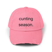 Distressed Hat - "Cunting Season" Sassy Baseball Cap