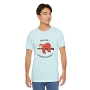 Sloth Tee 'How Do I Uninstall Anxiety?' Mental Health Awareness T-Shirt