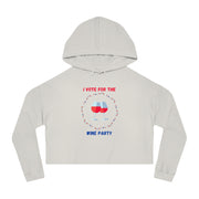 Wine Party - Women’s Cropped Hooded Sweatshirt