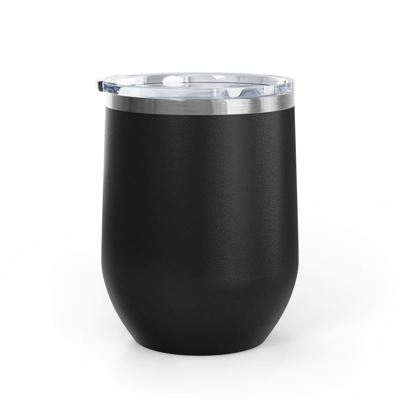 Wine Tumbler — "This Silence Is Less Awkward" Funny 12oz Insulated Wine Cup Pairs Perfectly with Patio for Day Drinking