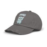 Sassy Cat Distressed Cap — "Tell Me To Smile One More Time" Baseball Hat