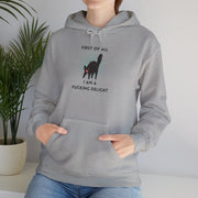 Sassy Cat Hoodie — "...I Am A Fucking Delight!" Graphic Hooded Sweatshirt