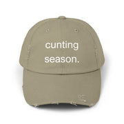 Distressed Hat - "Cunting Season" Sassy Baseball Cap