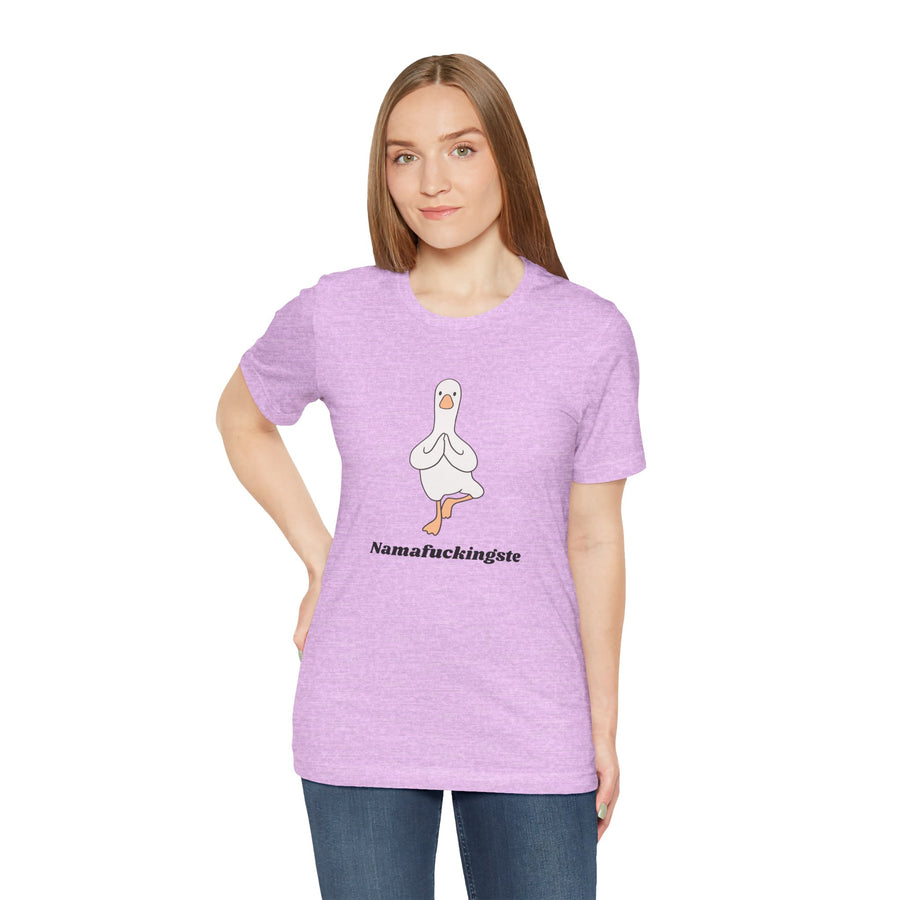 Goose Yoga Tee — "Namafuckingste" Funny Meditation T-Shirt