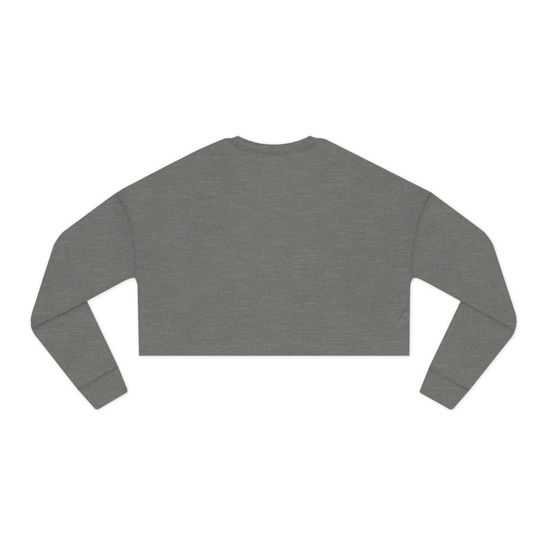 'Kinda Emotional Kinda Emotionless' Cropped Sweatshirt — Retro Daisy Skull Graphic Crop Top