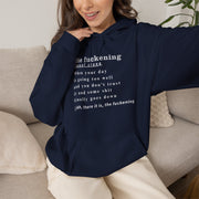 Graphic Hoodie — Minimalist 'the fuckening' Definition Hooded Sweatshirt