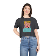 Women's Crop Tee — Pop Art "Why Does Drunk Me Always Have More Money Than Sober Me?" Graphic T-Shirt Top