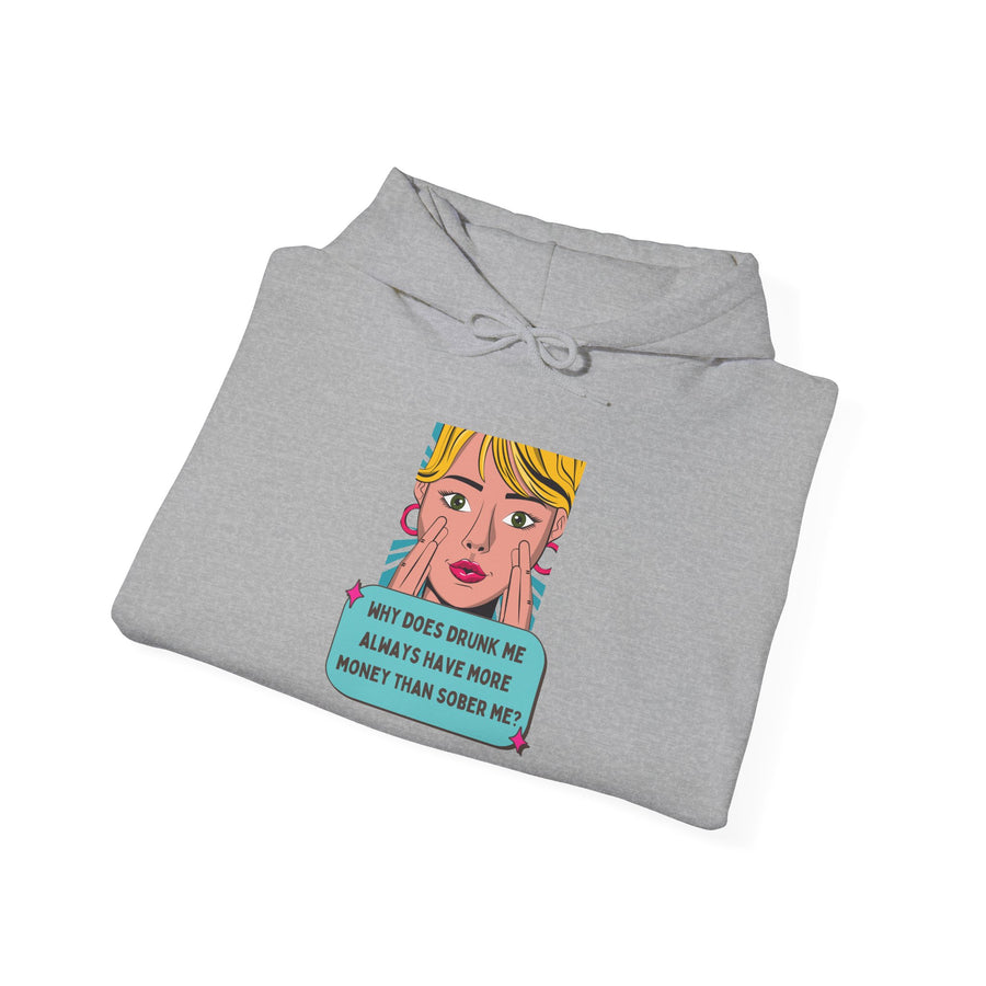 Pop Art Hoodie — Drunk Me Graphic Hooded Sweatshirt