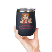 Responsible Adult Pop Art Wine Tumbler - Stainless Steel 12oz