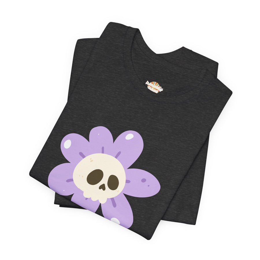 "Dead Inside" Skull Flower Tee — Mental Health Awareness T‑Shirt