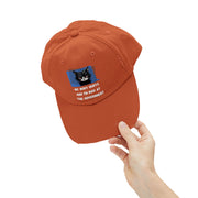 Distressed Cap — Sassy Cat “My Body Hurts and I’m Mad at the Government” Baseball Hat