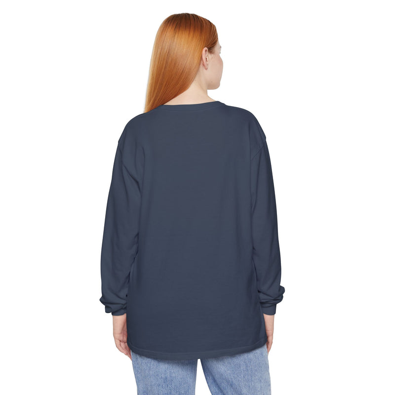"Dead Inside" Oversized T-Shirt - Skull Flower Long Sleeve Tee