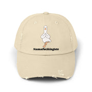 Distressed Cap — 'Namafuckingste' Yoga Goose Baseball Hat