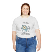 Graphic T‑Shirt — 'I Knew Who I Was This Morning'  Wonderland Quote Tee