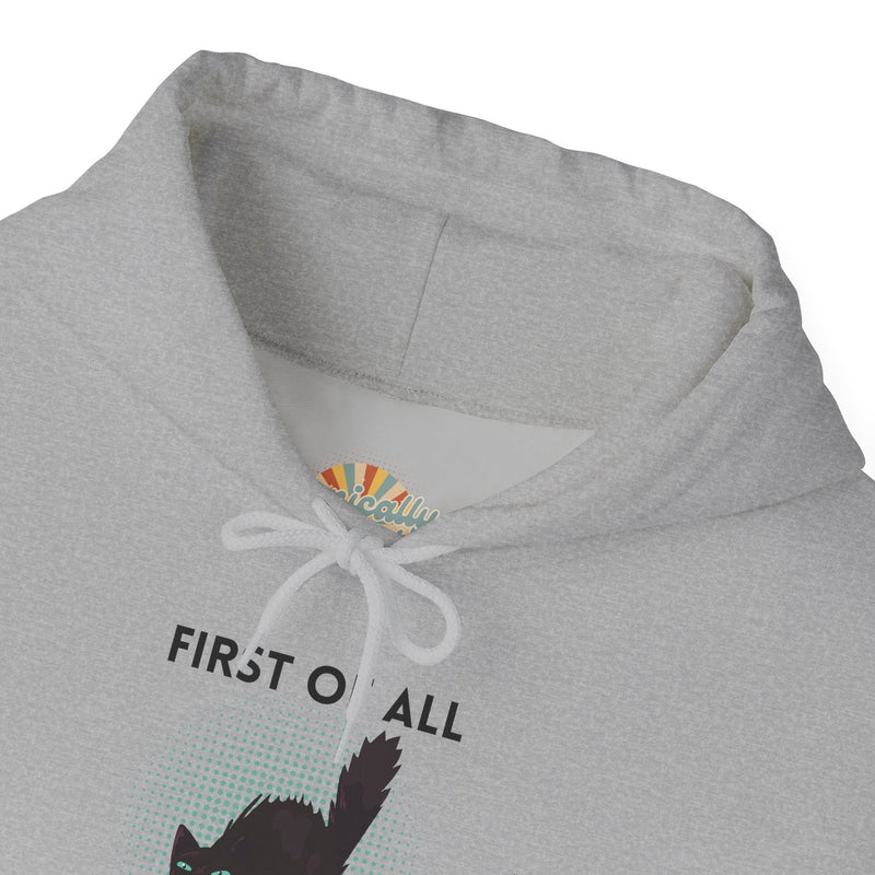 Sassy Cat Unisex Hoodie — "...I Am A Fucking Delight!" Graphic Hooded Sweatshirt