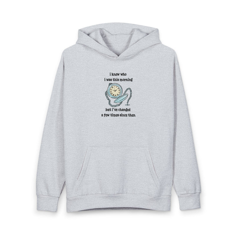 Wonderland Urban Heavyweight Graphic Hoodie "I Knew Who I Was This Morning"