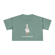 Yoga Duck Women's Crop Tee — 'Namafuckingaste' Graphic T-shirt Top