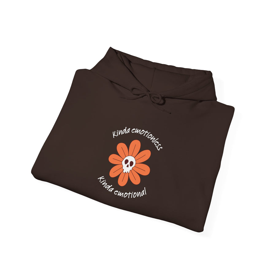 Graphic Hoodie — Kinda Emotionless, Kinda Emotional Hooded Sweatshirt