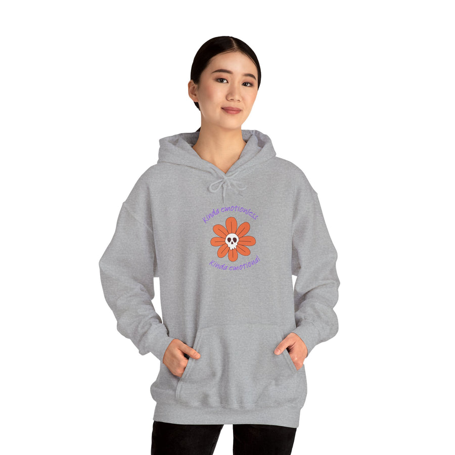 Graphic Hoodie — Kinda Emotionless, Kinda Emotional Hooded Sweatshirt