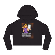 Message Delay  - Women’s Cropped Hooded Sweatshirt