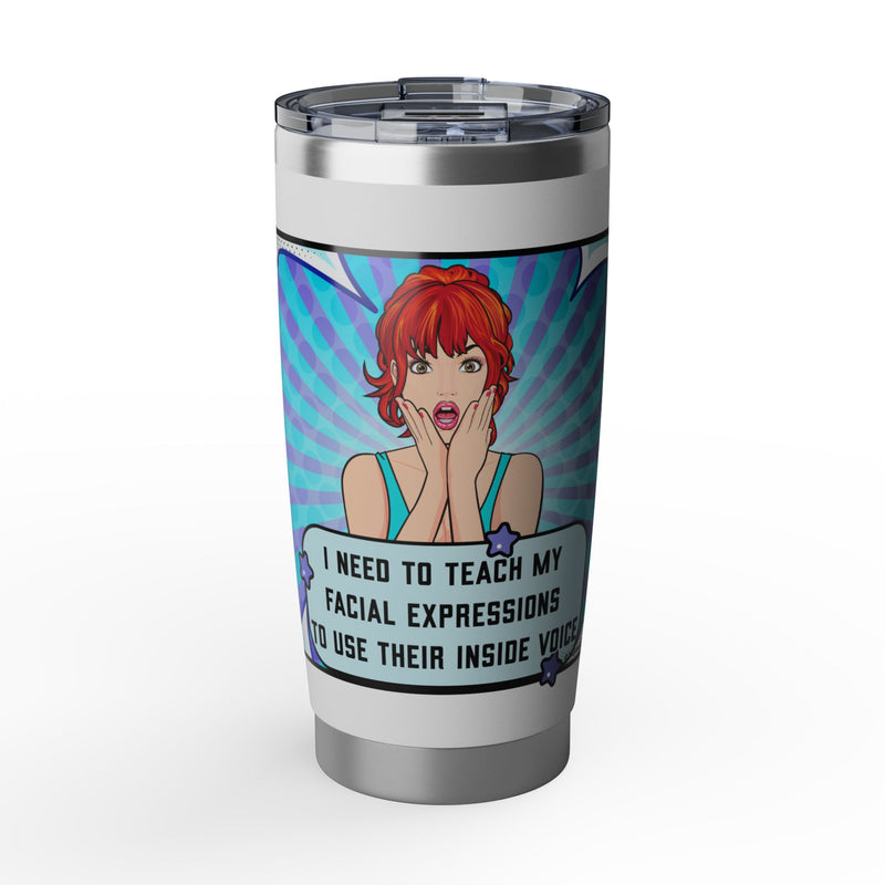Retro Pop Art 'Facial Expressions' Vagabond 20oz Tumbler