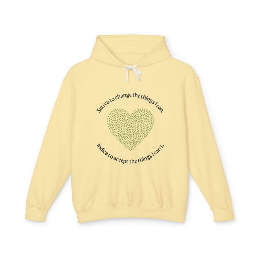 420 Serenity Prayer - Unisex Lightweight Hooded Sweatshirt