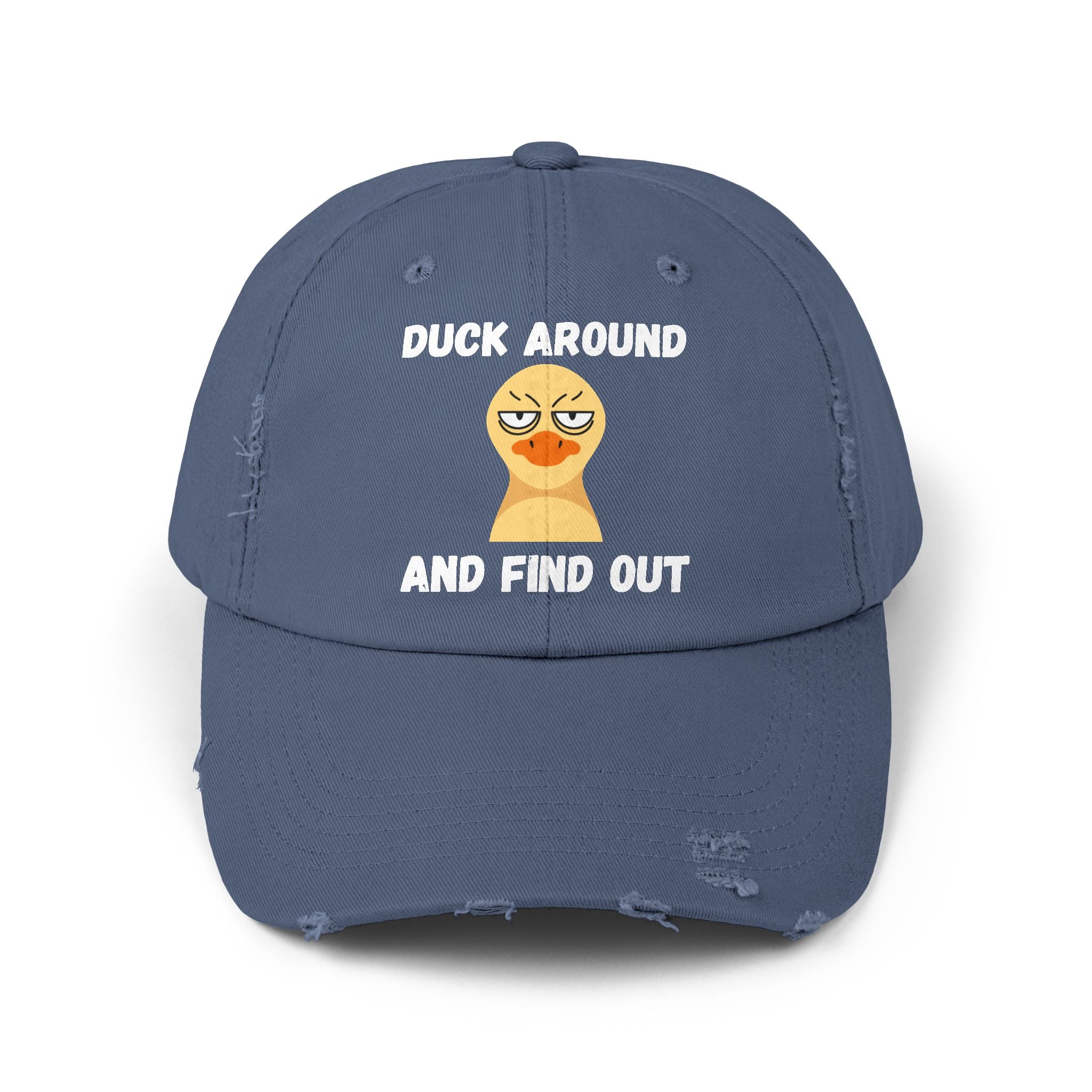 Baseball Hat "Duck Around and Find Out" Distressed Cap