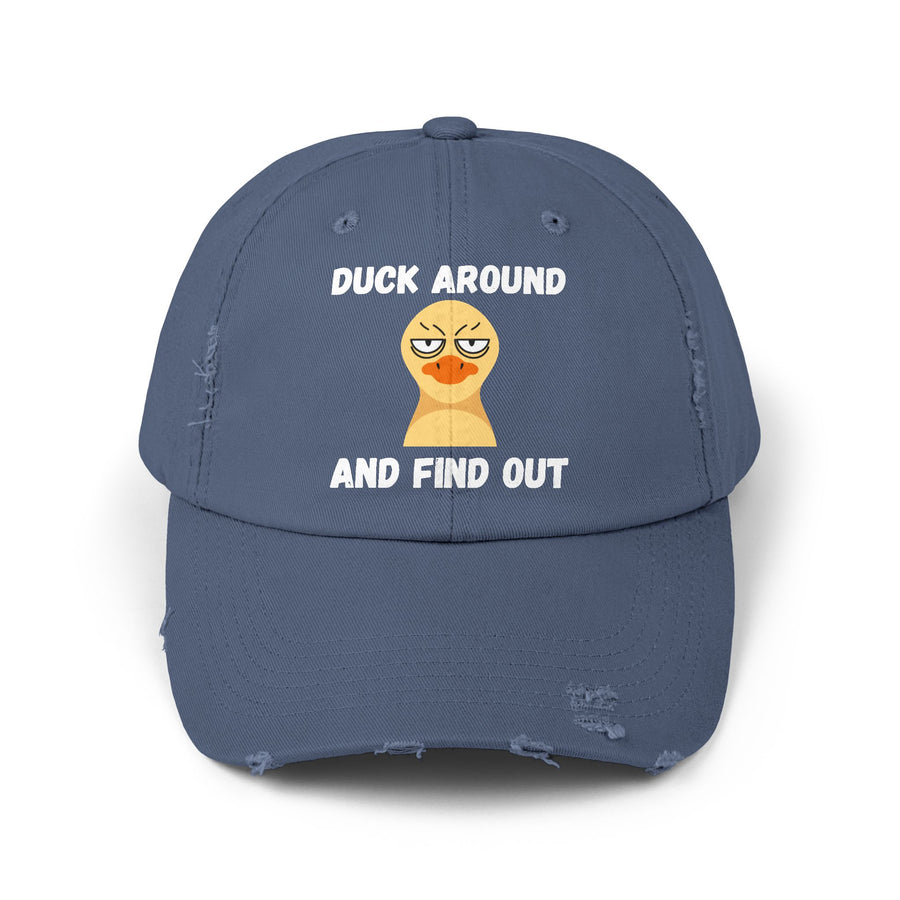 Baseball Hat "Duck Around and Find Out" Distressed Cap