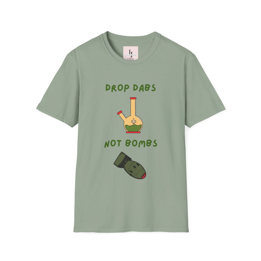 Drop Dabs Not Bombs - Unisex Softstyle T-Shirt