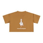 Yoga Duck Women's Crop Tee — 'Namafuckingaste' Graphic T-shirt Top