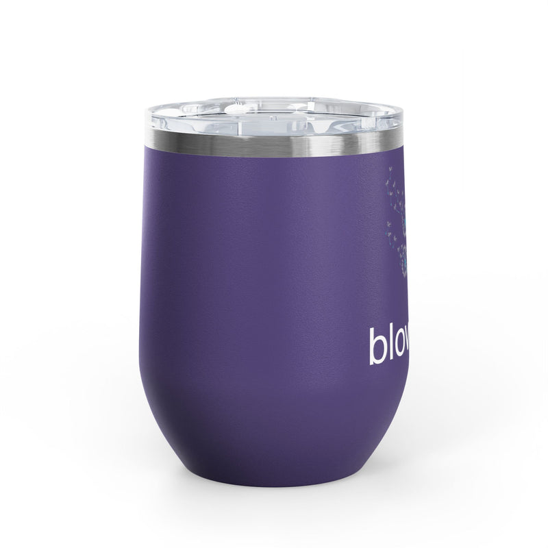 "Blow Me" Dandelions Wine Tumbler - Stainless Steel 12oz